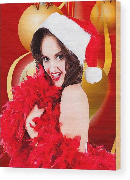 Orcatek Photography Wood Print featuring the photograph Santa Baby by Dean Farrell