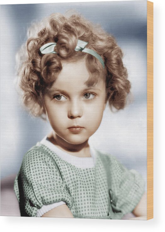 1930s Portraits Wood Print featuring the photograph Shirley Temple, Ca. 1934 by Everett