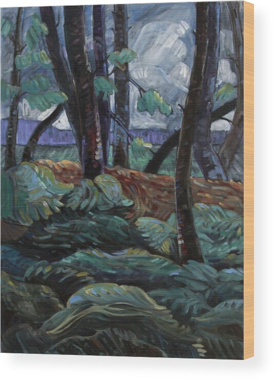  Wood Print featuring the painting West of Cheanuh by Rob Owen