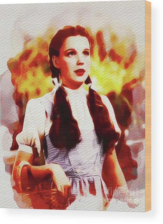 Judy Wood Print featuring the painting Judy Garland as Dorothy in The Wizard of Oz #1 by Esoterica Art Agency