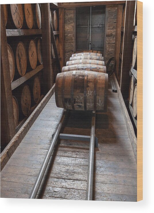 Kentucky Wood Print featuring the photograph Whiskey Barrels #3 by John Daly