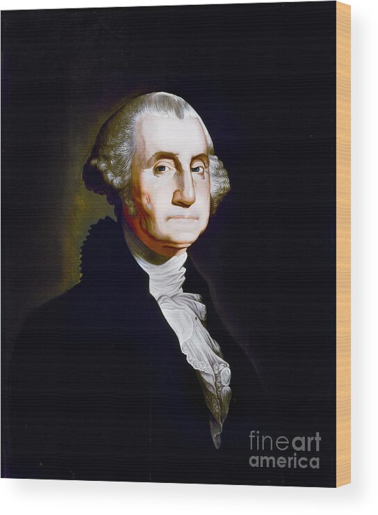 1790s Wood Print featuring the photograph George Washington #15 by Granger