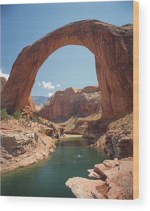 Lake Powell Wood Print featuring the photograph 312808 Rainbow Bridge National Monument 3 by Ed Cooper Photography
