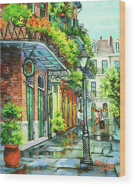 Louisiana Art Wood Print featuring the painting After the Rain by Dianne Parks