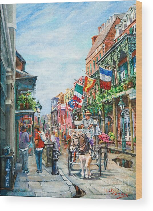New Orleans Art Wood Print featuring the painting Afternoon on St. Ann by Dianne Parks