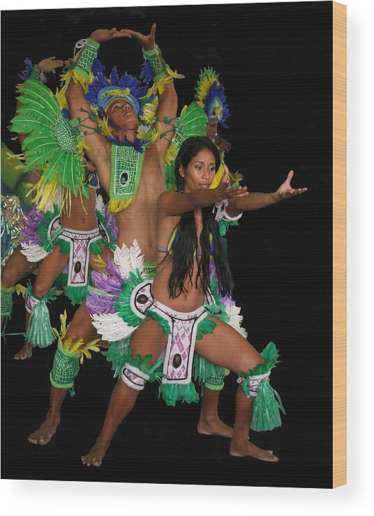 Amazon Wood Print featuring the photograph Amazon Dancers by Larry Linton