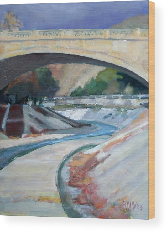 Plein Air Wood Print featuring the painting Arroyo Seco by Richard Willson