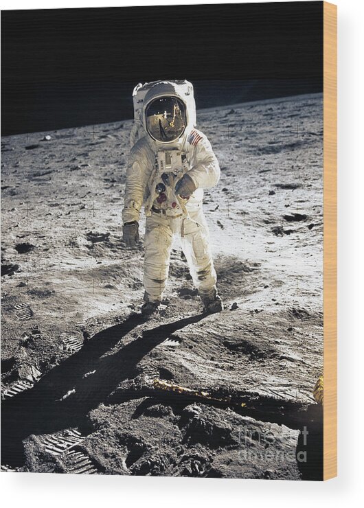 #faatoppicks Wood Print featuring the photograph Astronaut by Photo Researchers