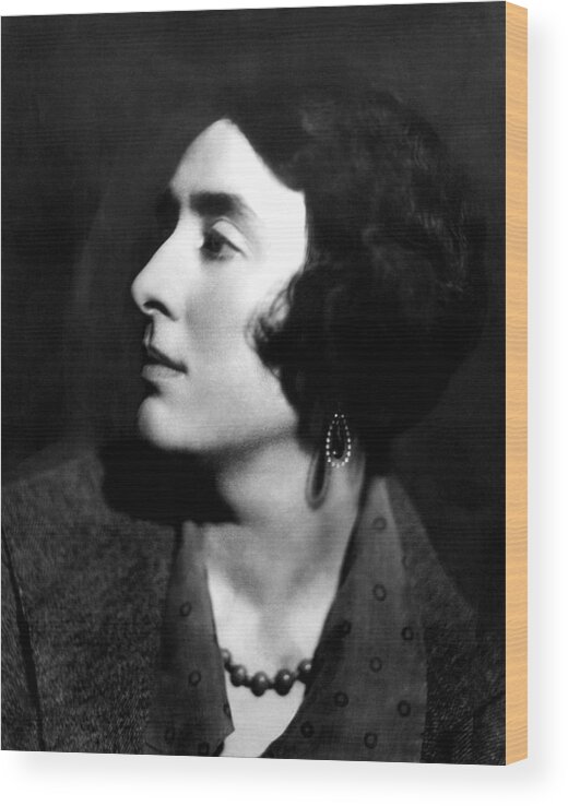 Author Wood Print featuring the photograph Author Vita Sackville-west by Everett