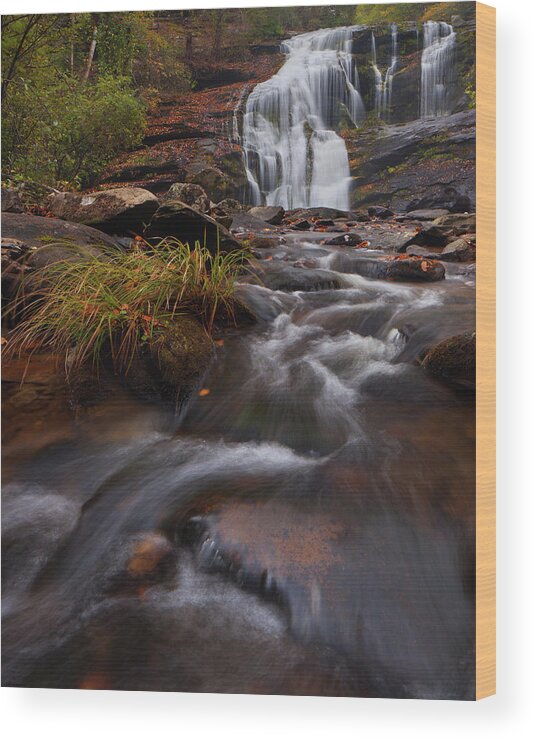 River Wood Print featuring the photograph Bald River Falls by Dennis Sprinkle