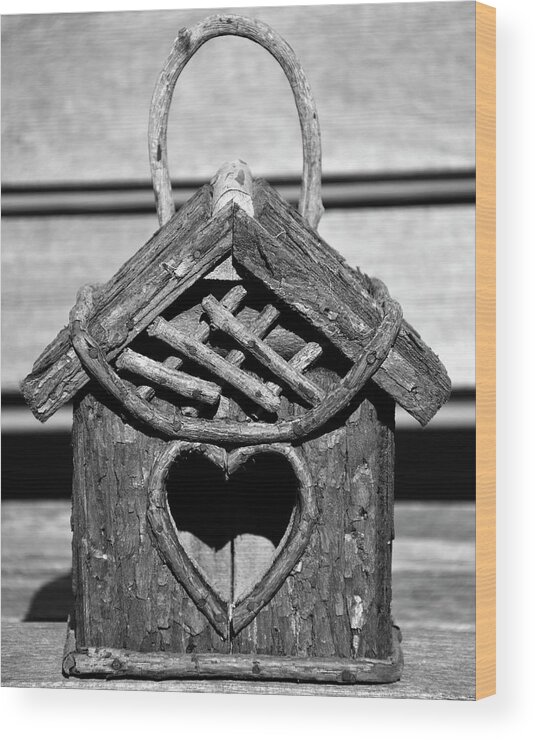 Birdhouse Wood Print featuring the photograph Birdhouse 3 by Angie Tirado
