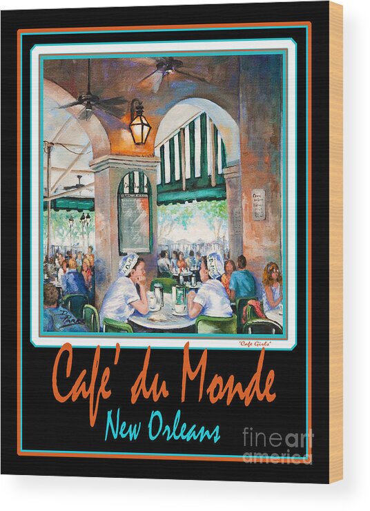 New Orleans Wood Print featuring the painting Cafe du Monde by Dianne Parks