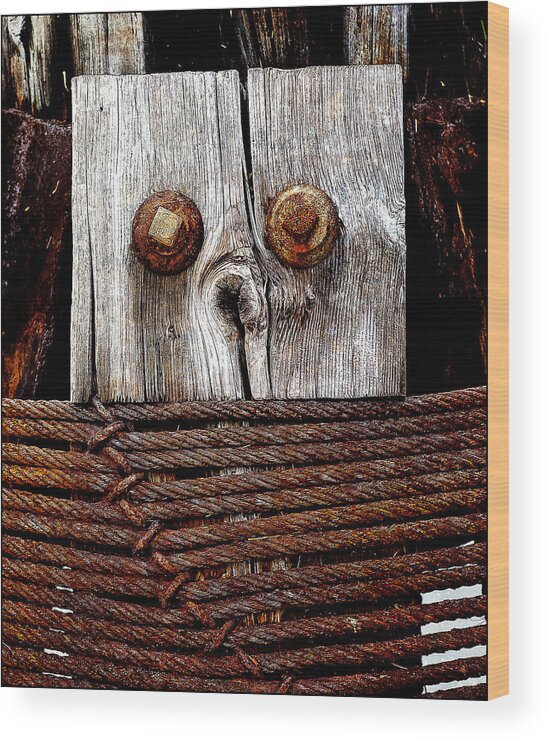Anthropomorphic Wood Print featuring the photograph Censorship by Rick Mosher