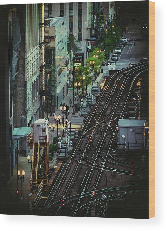 Chicago Wood Print featuring the photograph City Lines by Nisah Cheatham