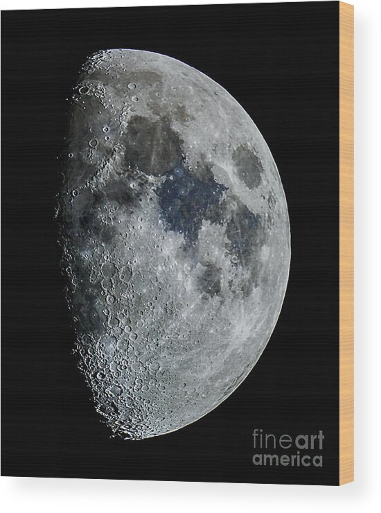 Moon Wood Print featuring the photograph Color Moon by Mark Jackson