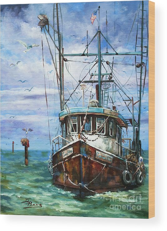 New Orleans Art Wood Print featuring the painting Coming Home by Dianne Parks