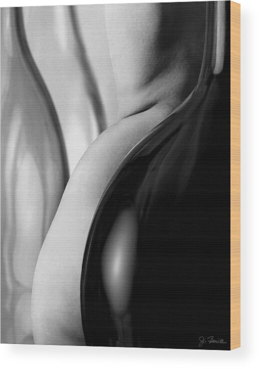 Bottles Wood Print featuring the photograph Convex Curves No. 2 by Joe Bonita