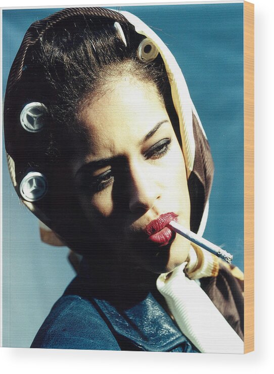 Female Wood Print featuring the photograph Curlers In High Fashionl by Rusty Walton