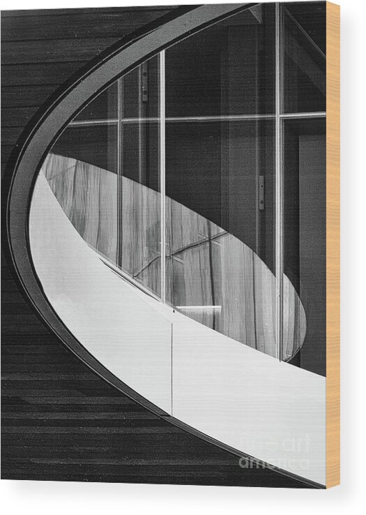 Abstract Wood Print featuring the photograph Elliptic by Izet Kapetanovic