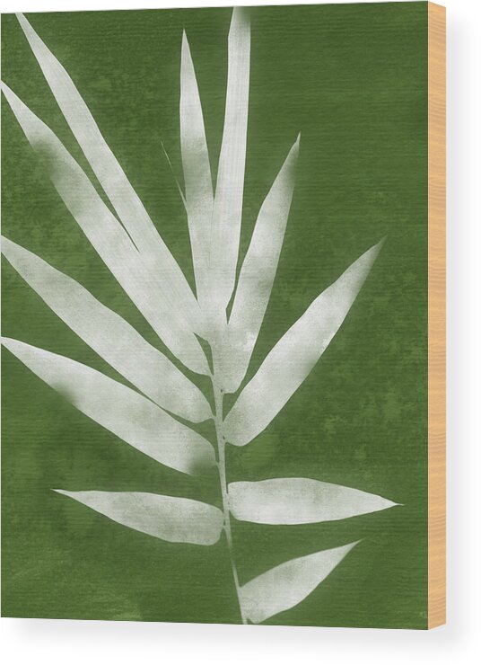 Bamboo Wood Print featuring the mixed media Green Bamboo 2- Art by Linda Woods by Linda Woods