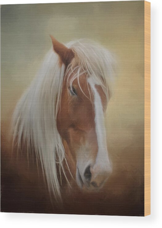 Animals Wood Print featuring the photograph Handsome Belgian Horse by David and Carol Kelly