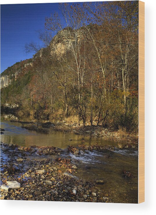 Kyles Landing Wood Print featuring the photograph Kyles Landing at Buffalo National River Upstream by Michael Dougherty