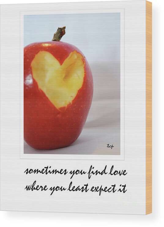 Apple Wood Print featuring the photograph Looking For Love by Traci Cottingham