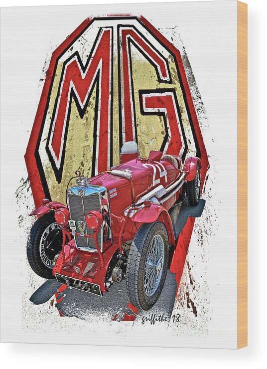 Mg Wood Print featuring the photograph MG T Type by Tom Griffithe