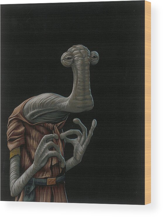 Momaw Nadon Wood Print featuring the painting Momaw nadon by Jasper Oostland