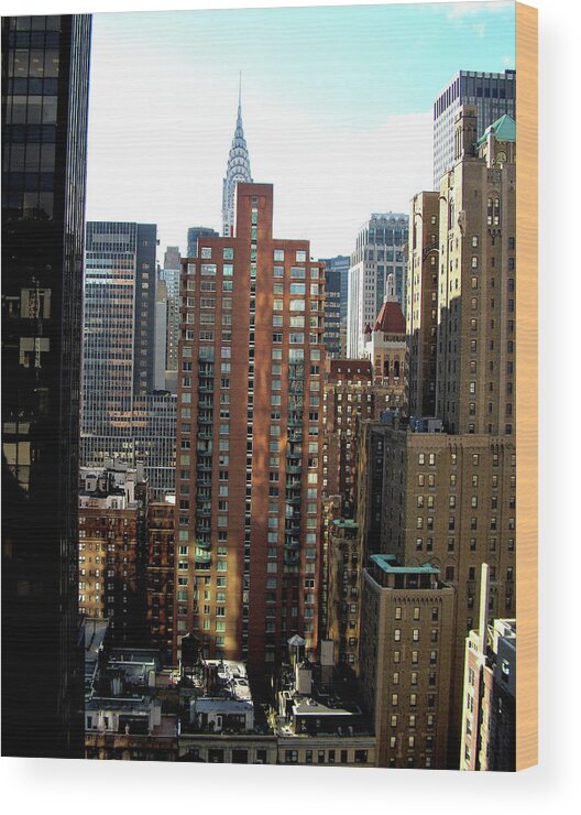 New York City Wood Print featuring the photograph New York City Afternoon by Linda Stern