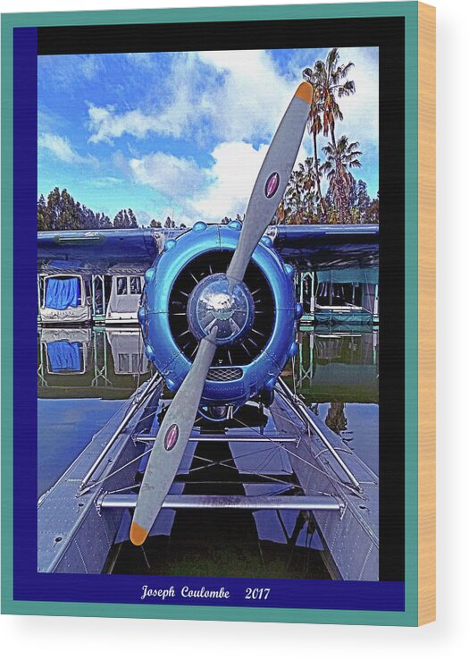 Sea Plane Wood Print featuring the digital art Prop Envy by Joseph Coulombe