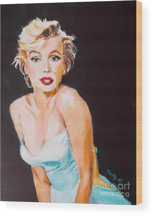 Marilyn Wood Print featuring the painting Some Like It Hot by Judy Kay