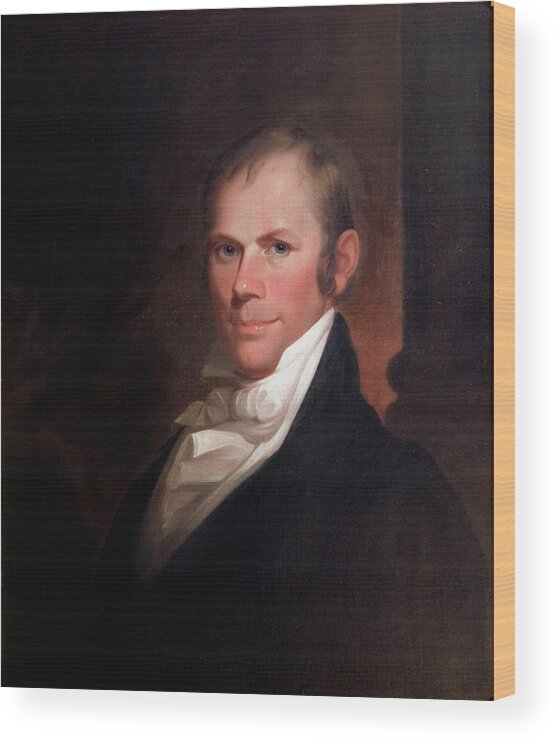 Speakers Of The United States House Of Representatives Wood Print featuring the painting Speakers of the United States House of Representatives, Henry Clay, Kentucky by Celestial Images