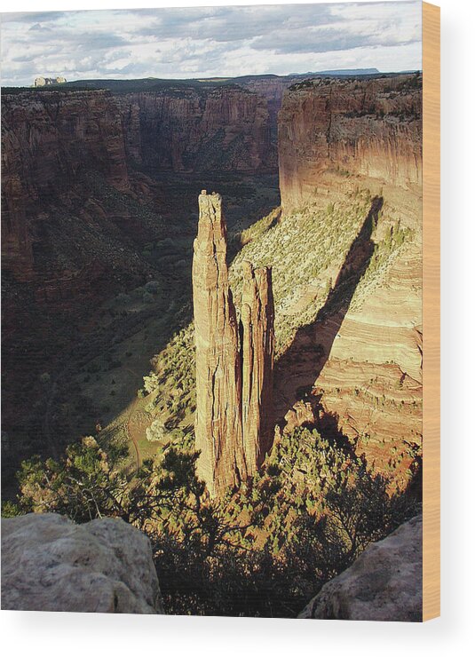Spider Rock Wood Print featuring the photograph Spider Rock 7 by JustJeffAz Photography