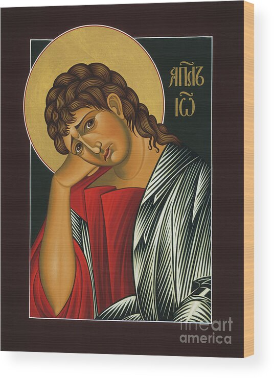 St. John The Apostle Is Part Of The Triptych Of The Passion With Jesus Christ Extreme Humility And Our Lady Of Sorrows Wood Print featuring the painting St. John the Apostle 037 by William Hart McNichols