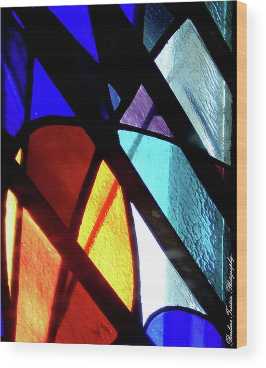 God Wood Print featuring the photograph Stained Glass #4717 by Barbara Tristan