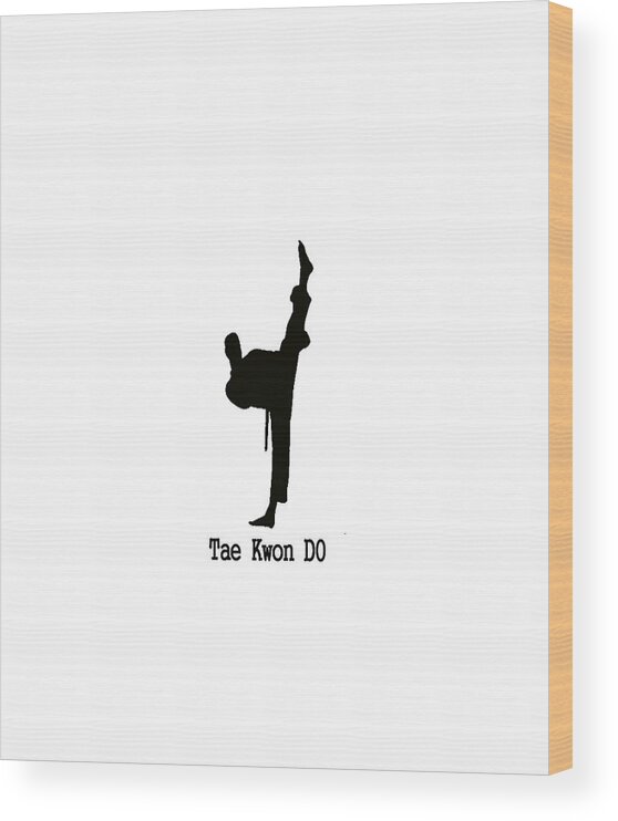 tae Kwon Do Wood Print featuring the photograph Tae Kwon DO T-Shirt by Pat Cook