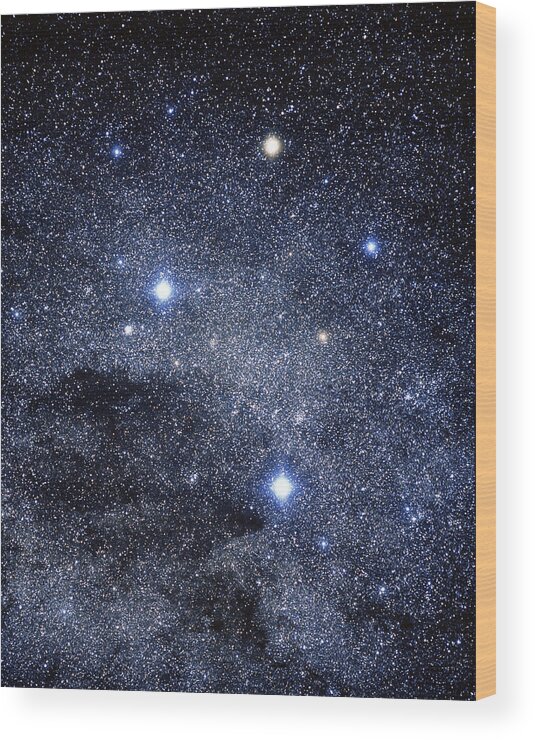 Southern Cross Wood Print featuring the photograph The Constellation Of The Southern Cross by Luke Dodd