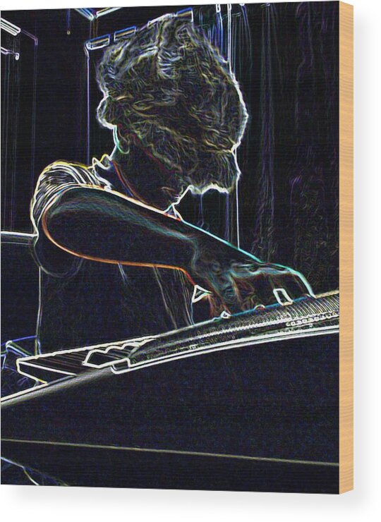 Music Wood Print featuring the photograph The Jammin Oop Man Jack by Scarlett Royale