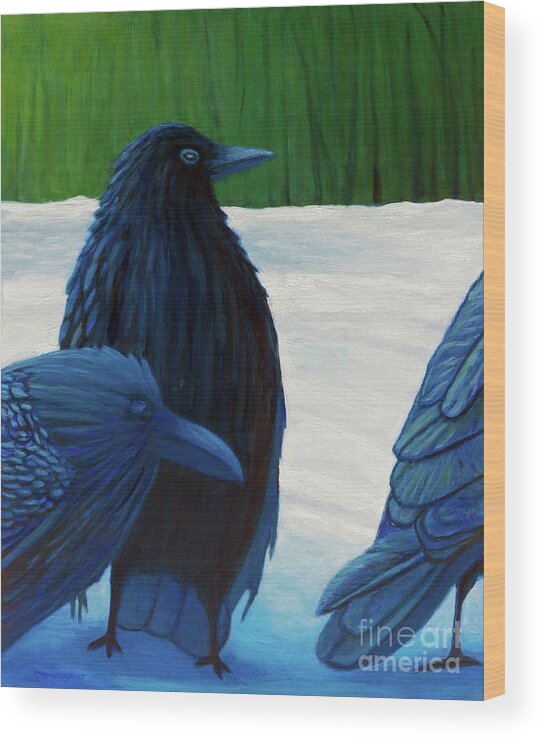 Ravens Wood Print featuring the painting The Known and the Unknown by Brian Commerford