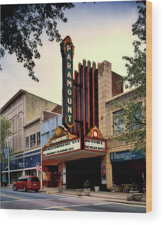 Bristol Wood Print featuring the photograph The Paramount Theatre by Mountain Dreams