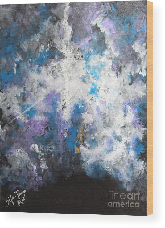 Impressionism Wood Print featuring the painting The Summoning by Stefan Duncan