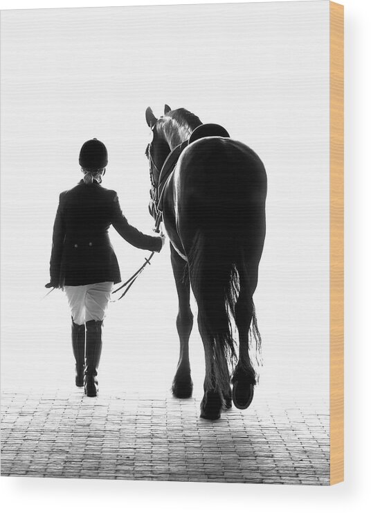 Horse Wood Print featuring the photograph Their Future Looks Bright by Ron McGinnis