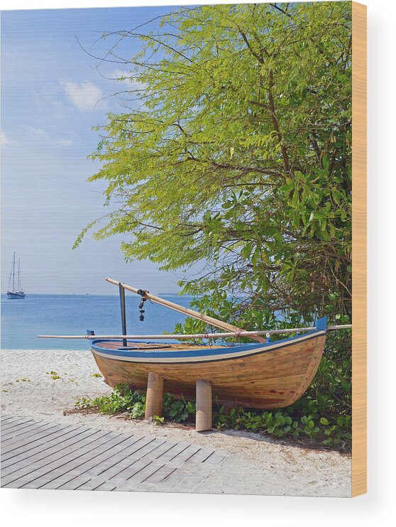 Boats Wood Print featuring the photograph Time out by Corinne Rhode