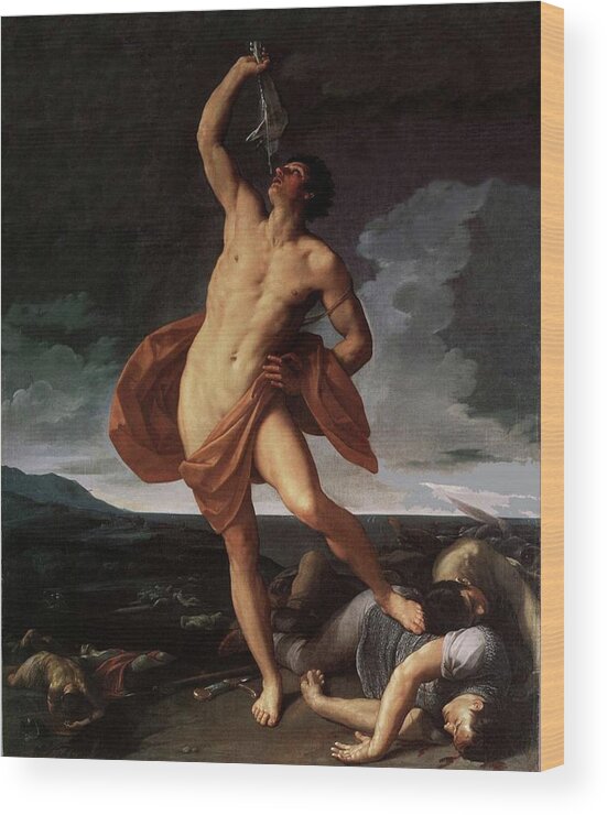 Triumph Of Samson Wood Print featuring the painting Triumph of Samson by Guido Reni