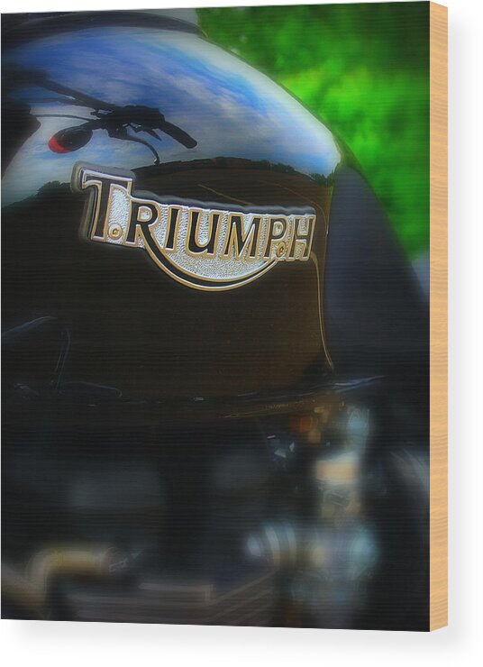 Triumph Wood Print featuring the photograph Triumph by Perry Webster