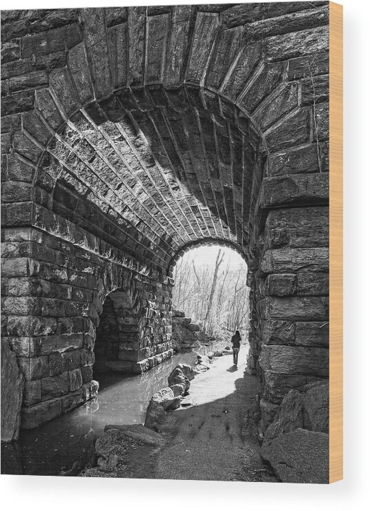 Tunnel Wood Print featuring the photograph Tunnel Vision by Alan Raasch