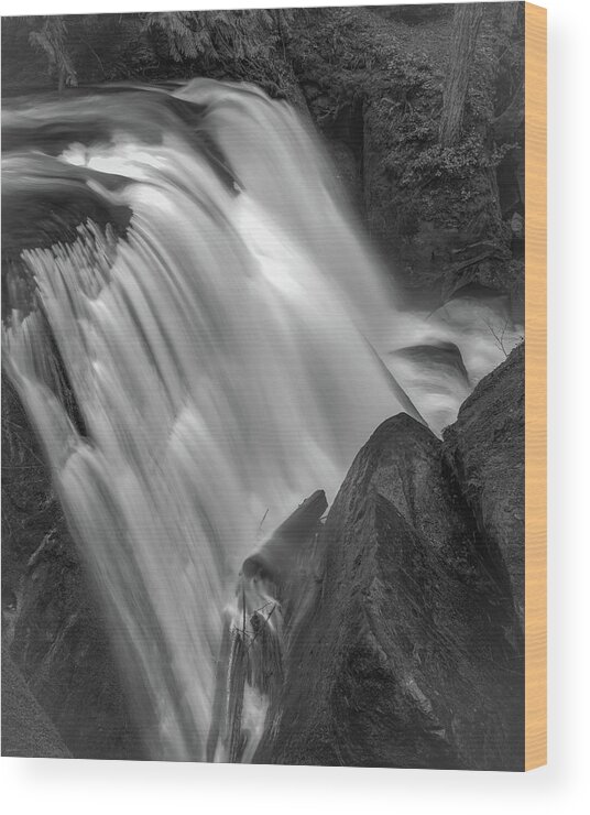 Waterfall Wood Print featuring the photograph Waterfall 1577 by Chris McKenna