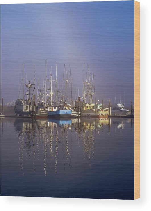 Boats Wood Print featuring the photograph Winchester Bay Fishing Boats by Robert Potts