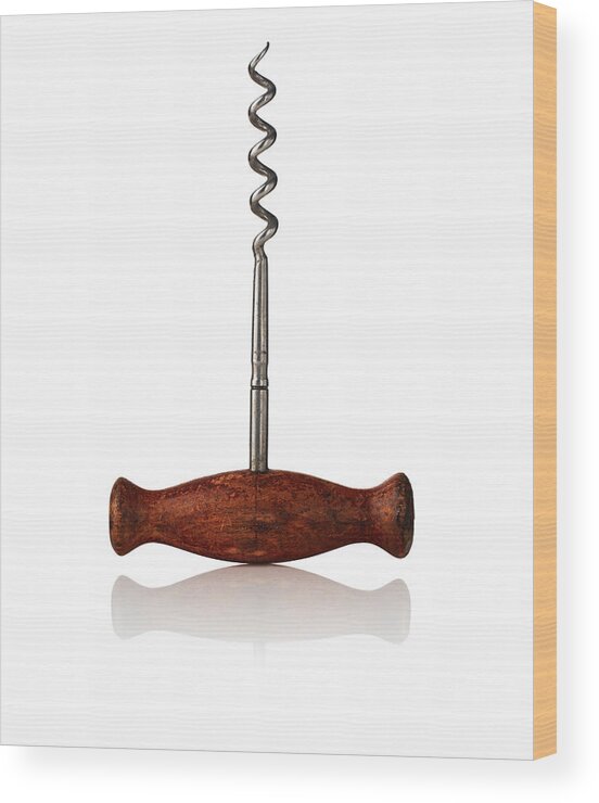 Corkscrew Wood Print featuring the photograph Corkscrew by Johnnymad